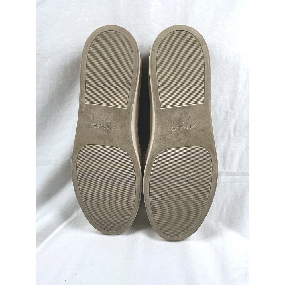 Vince Warren Slip On Shoes Women's 9 M Tan Leather Snakeskin Platform Sneakers - Picture 7 of 7